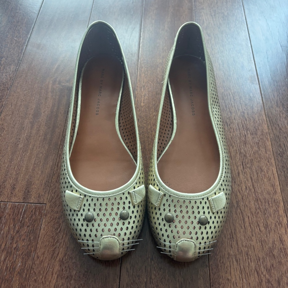 Marc By Marc Jacobs cat flats, size EU 40.5